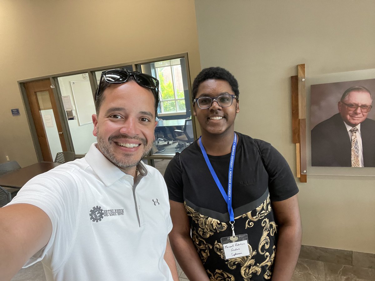 2024 Black &amp; Latino Male College Readiness Program of the Lehigh Valley put on by @moravianuniversity is in full force! Today I was able to spend time with two awesome young men and they were both Freedom students!