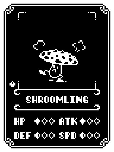 MicroStreamRPG's tweet photo. Entry 002 - Shroomling

These wobbly little mushrooms are quite timid as they don't have much in the way of defense. To make up for this, they attack by headbutting with their wide-brimmed cap, which may leave opponents feeling the poison effect of their spores. https://t.co/m4LihbHPTp