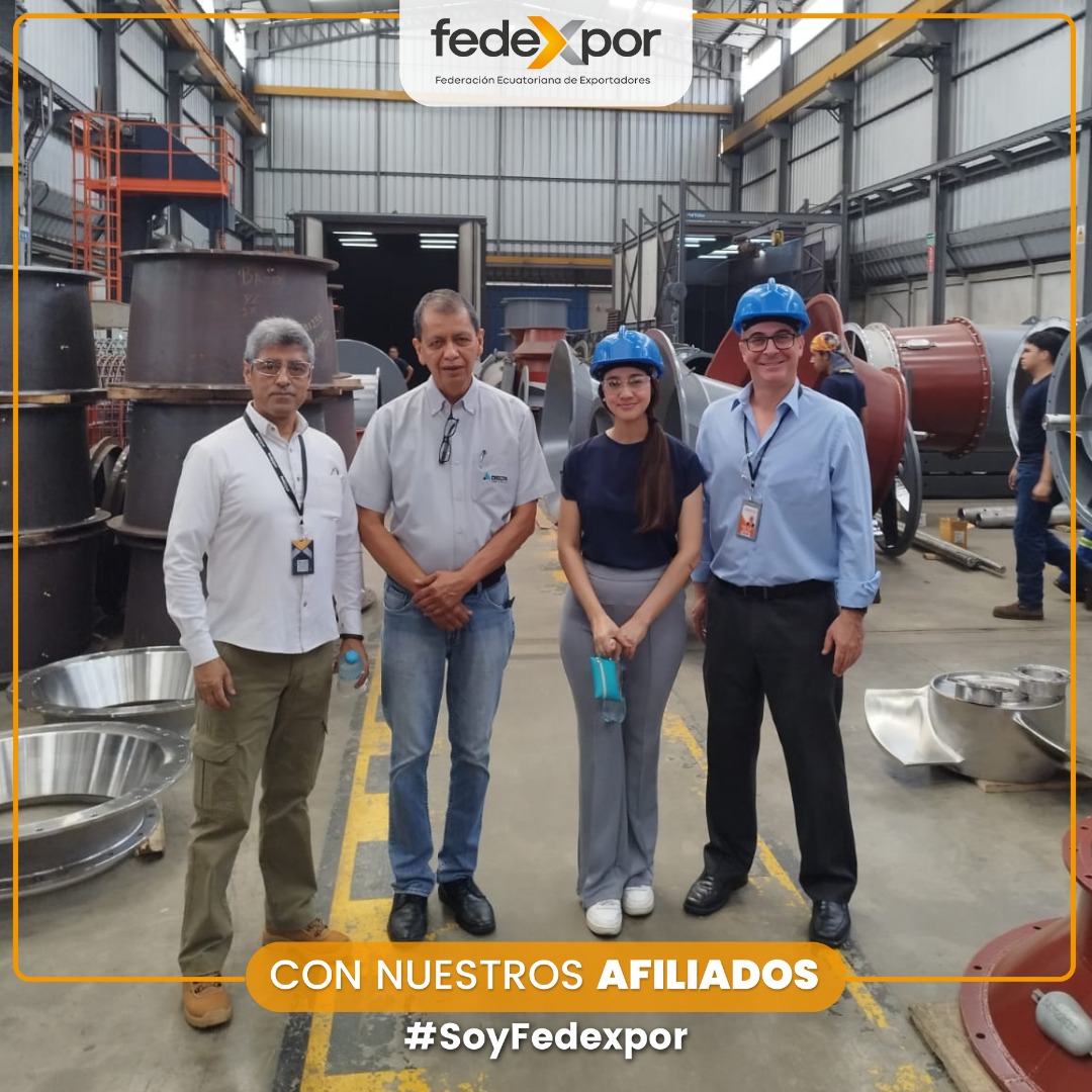 🤝🏻 | #ConNuestrosAfiliados El equipo de FEDEXPOR visitó a la empresa afiliada a la Federación, <a href="/DeltaDelfini/">DeltaDelfini</a>, que se destaca como líder en diseño y manufactura de turbomáquinas, equipo de refrigeración industrial e intercambio térmico de alta calidad.

¡Fortalecemos el vínculo