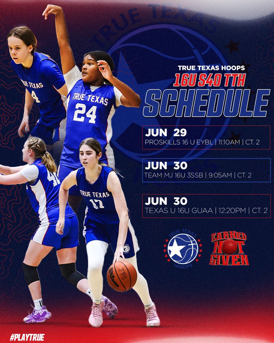 TeamKiddTexas's tweet image. 📍 Earned Not Given
🗓️ June 29-30
🏀 True Texas Hoops 16U S40 
📝 Coach @lummus25 

@Emmy13311 
@laurensmith_4 
@teagin_tarrant 
@mad_17_mcghie 
@hadleebrown22 
@jaedaramnanan 
@rotem_marom 
@scarlettbair 
@evanosteen_