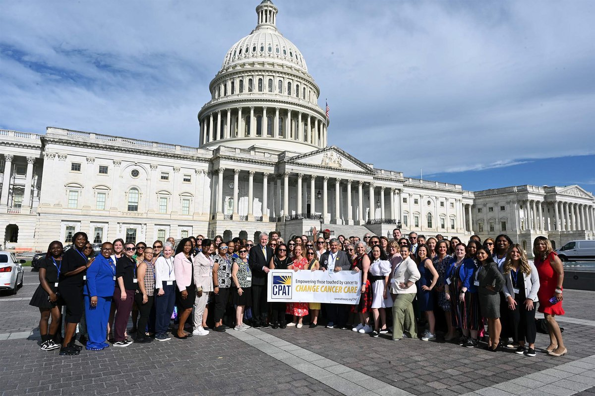 CancerAdvocacy's tweet photo. A memorable group photo on #CapitolHill, capturing the power of advocacy and the strength of our community. #CPAT24 #GroupPhoto #PatientAdvocates #CancerAdvocacy #NCCSHillDay24 #CancerSurvivorship https://t.co/FZzCrjGjWT
