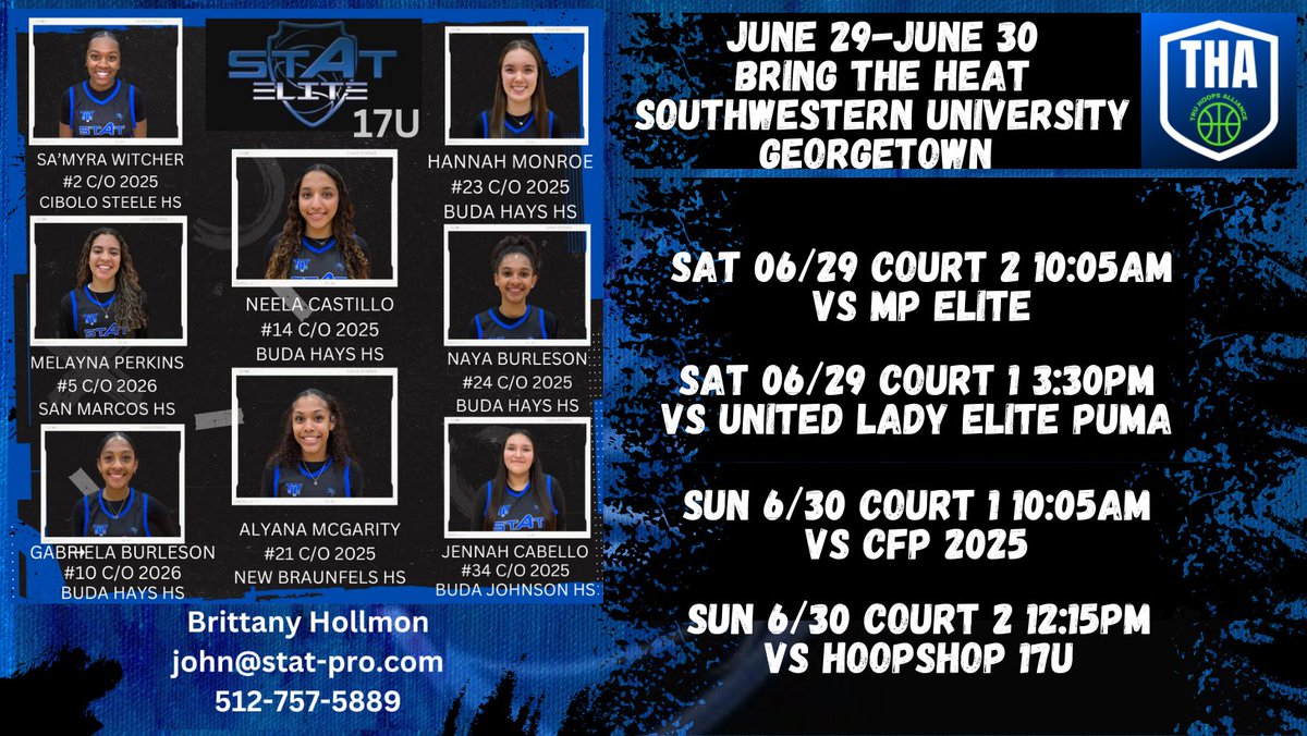 Updated schedule