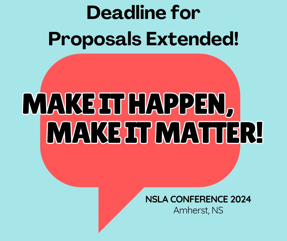 Nova Scotia Library Association tweet media