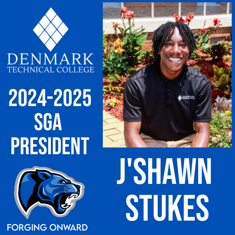 DenmarkTechSC's tweet photo. We are elated to introduce you to our 2024-25 SGA president, J'Shawn Stukes. J'Shawn is a rising sophomore from Sumter & is persuing a degree in cybersecurity. He is excited to bring some new ideas to the SGA and to make a positive impact to keep Denmark Tech #forgingonward. https://t.co/Vhakz2s7Ct