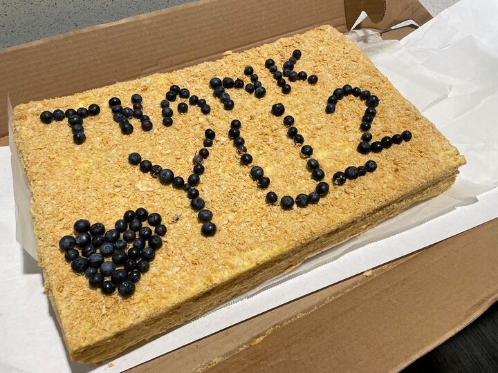 Today we celebrated the end of an era as <a href="/qingyuhms/">Qing Yu</a> wraps up several highly productive years in the lab!  Though we'll miss him, we wish him the best as he starts his own group, and we're glad he'll still be nearby at <a href="/UMassChan/">UMass Chan Medical School</a>.