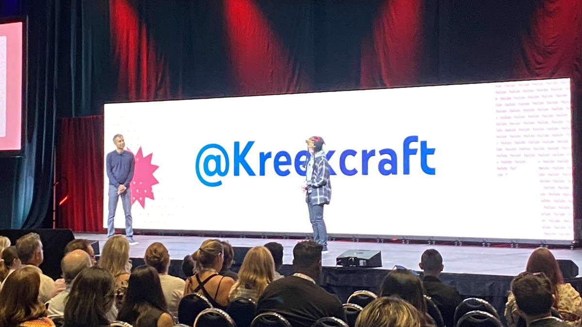 Thanks <a href="/YouTube/">YouTube</a> and <a href="/VidCon/">VidCon</a> for letting me speak onstage about livestreams!

We also sold out our meet and greet! It was fun meeting everyone! 🙏❤️ #ad