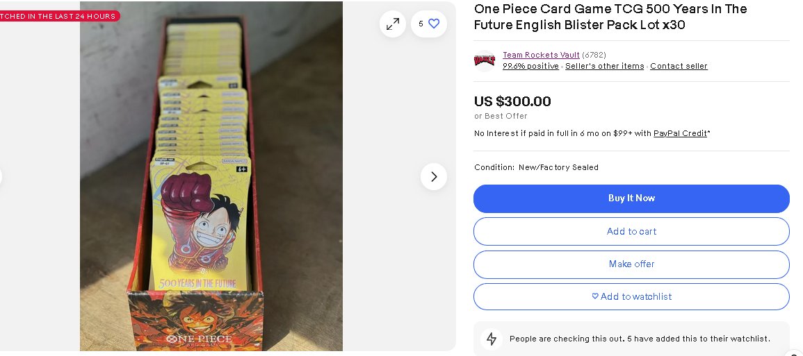 stiznerk's tweet photo. They beat you to Walmart so they can do this. #OnePieceTCG https://t.co/4pxqj46NDc