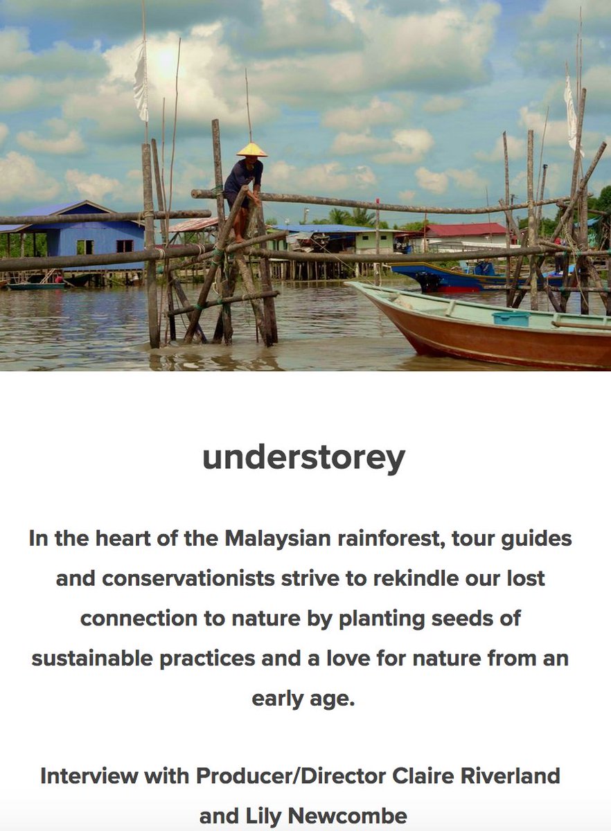 We interview UNDERSTOREY Producer/Director Claire Riverland and Lily Newcombe #environment #doco #shortfilm #conservation #conservationfilm #borneo 
#sarawak #conservationmalaysia

Screens: <a href="/MDFFest/">The 10th Melbourne Doc Fest / Naarm Doco Film Fest</a> Cinema Nova - 28 July 2024

wearemovingstories.com/we-are-moving-…