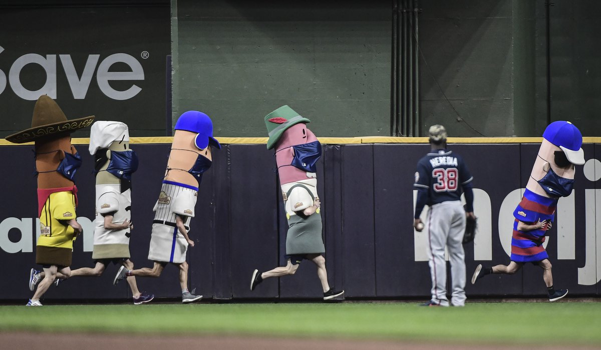 Today in 1993, The <a href="/Brewers/">Milwaukee Brewers</a> introduced the first Sausage Race during the 6th inning of their game at Milwaukee County Stadium. The race was a huge success with fans and was made a permanent fixture, while copycat races would be introduced around baseball as a result.
