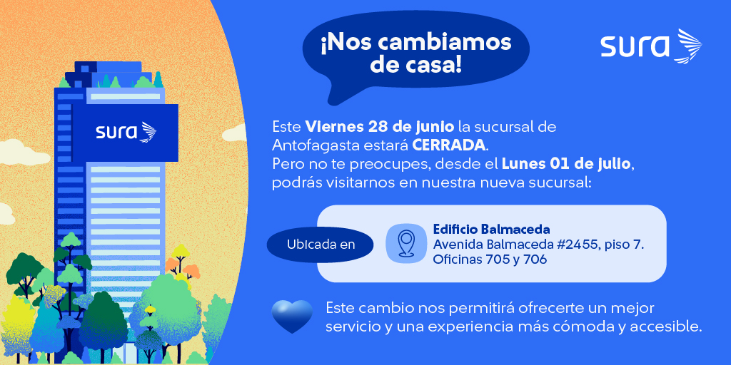 ¡Atención, Antofagasta! 🚨

Queremos informarles que nuestra sucursal se traslada a una nueva dirección para seguir brindándoles un mejor servicio. 📱💻

¡Nos vemos en nuestra nueva casa! 🏠