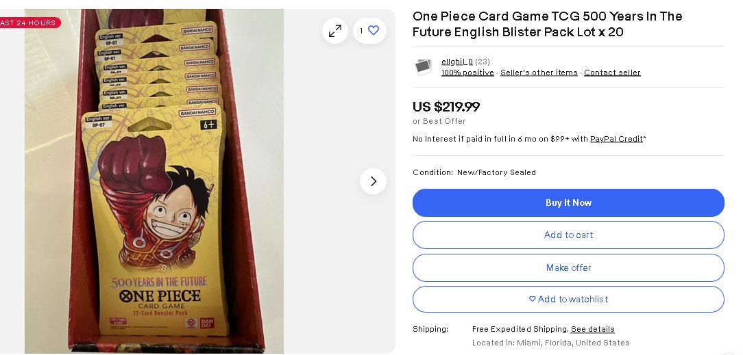 stiznerk's tweet photo. They beat you to Walmart so they can do this. #OnePieceTCG https://t.co/4pxqj46NDc