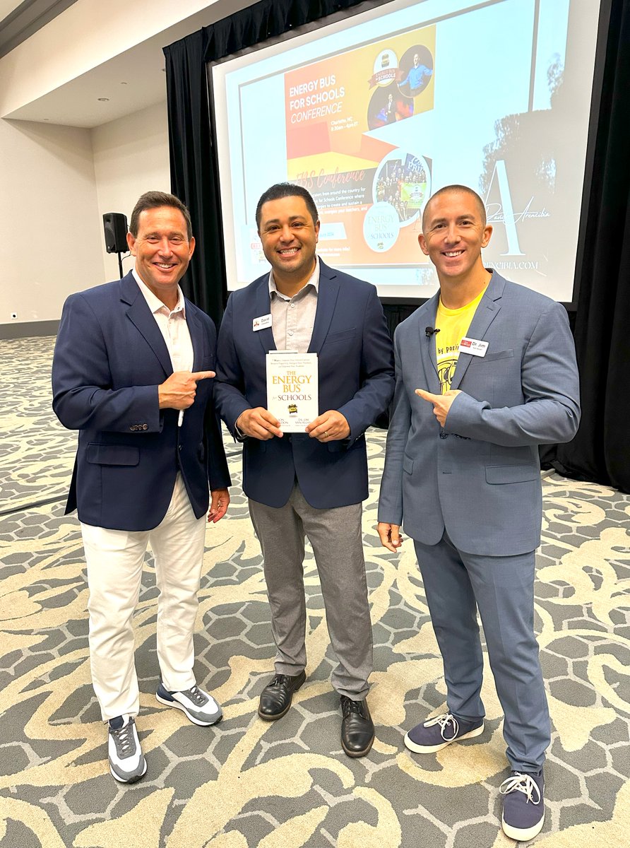 Incredible experience at the <a href="/EnergyBusSchool/">EnergyBusSchools</a> Conference in Charlotte! Our speakers provided amazing strategies &amp; value, and <a href="/JonGordon11/">Jon Gordon</a> delivered the perfect opening keynote. We even certified Energy Bus for Schools Trainers at the event. I know these educators are fueled up!