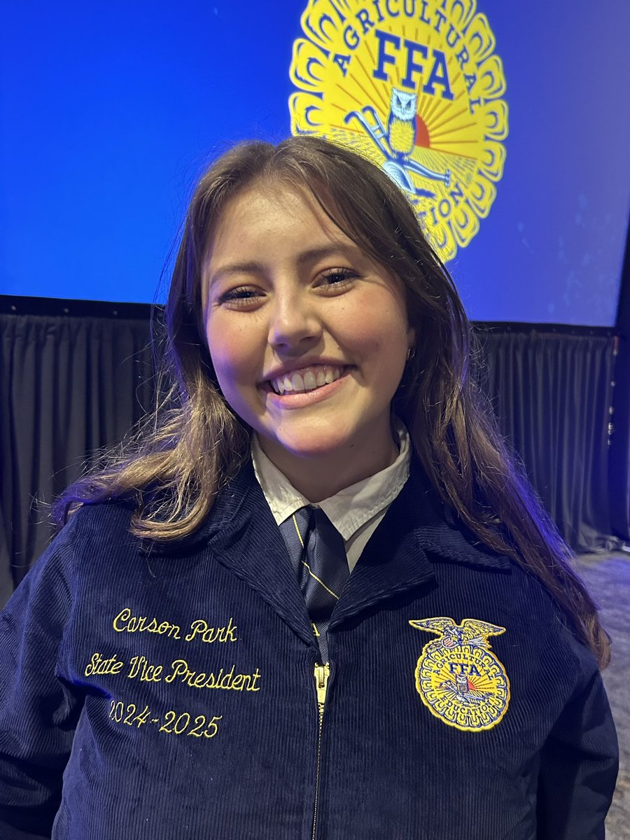 Congratulations to <a href="/Garner_HS/">Garner High School</a> graduate Carson Park- this afternoon she was elected as <a href="/NCFFA/">North Carolina FFA</a> State Vice President!