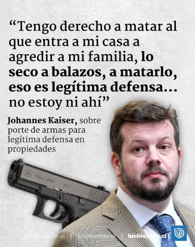 Iherreraa's tweet photo. Lo apoyo totalmente. Si alguien entra en mi casa debo suponer que tiene la intención de robar y agredir a mi familia o a mi y tengo todo el derecho de defender legítimamente mi vida y la de mi familia.  Son ellos o nosotros. https://t.co/Wj6enU3mbV