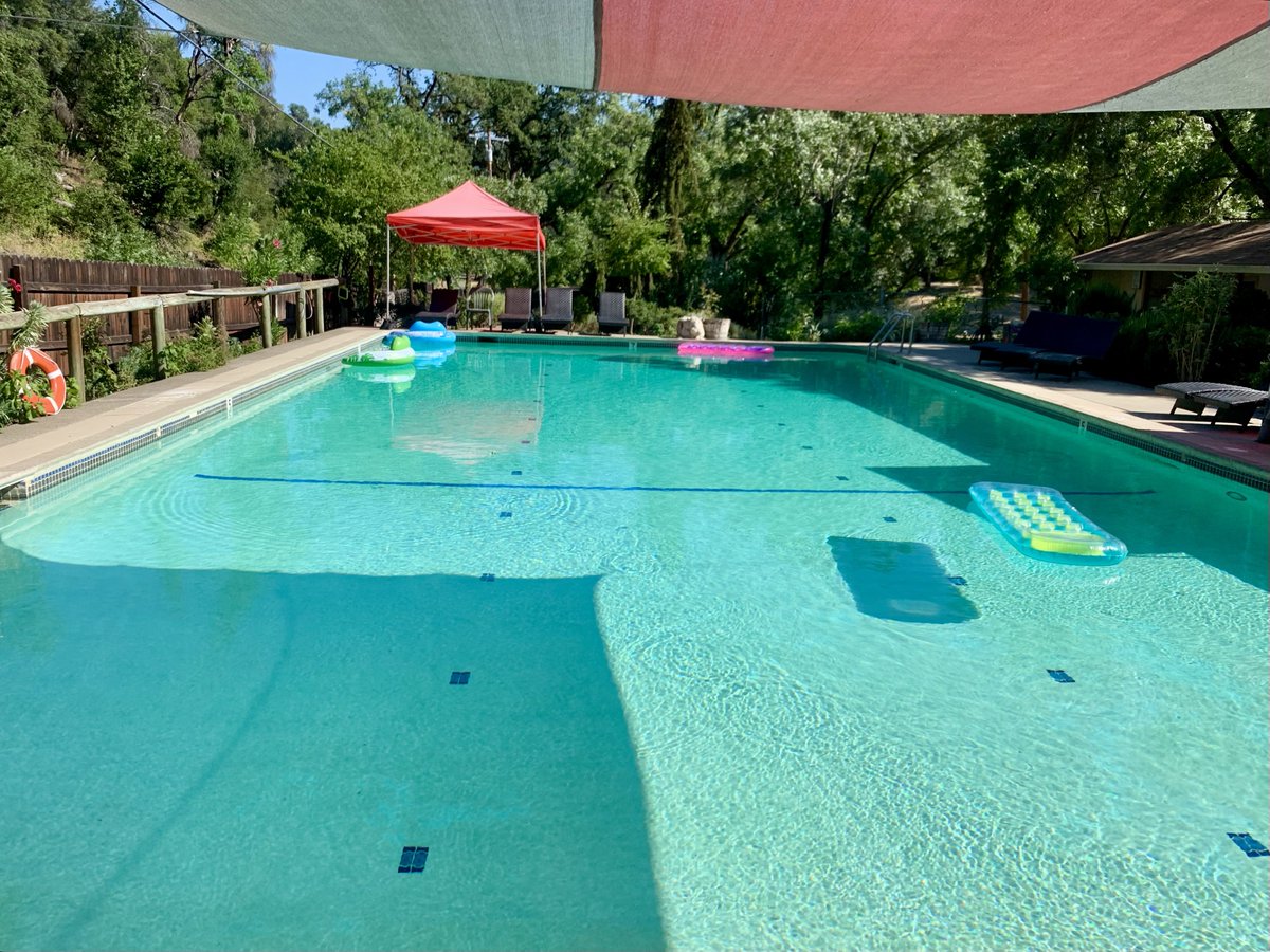 Each year, we set up an outdoor dungeon in a pavilion next to the beautiful pool. #15bootcamp2024