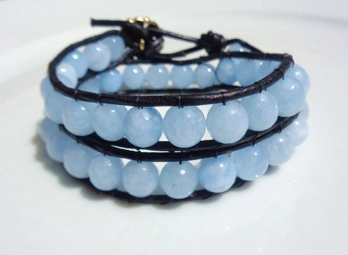 PamelaBaker67's tweet photo. https://t.co/xybAUwJevH #SDFTT #BlueJadeGemstoneBracelet #DoubleWrapBracelet https://t.co/lL2Wa7qeVC
