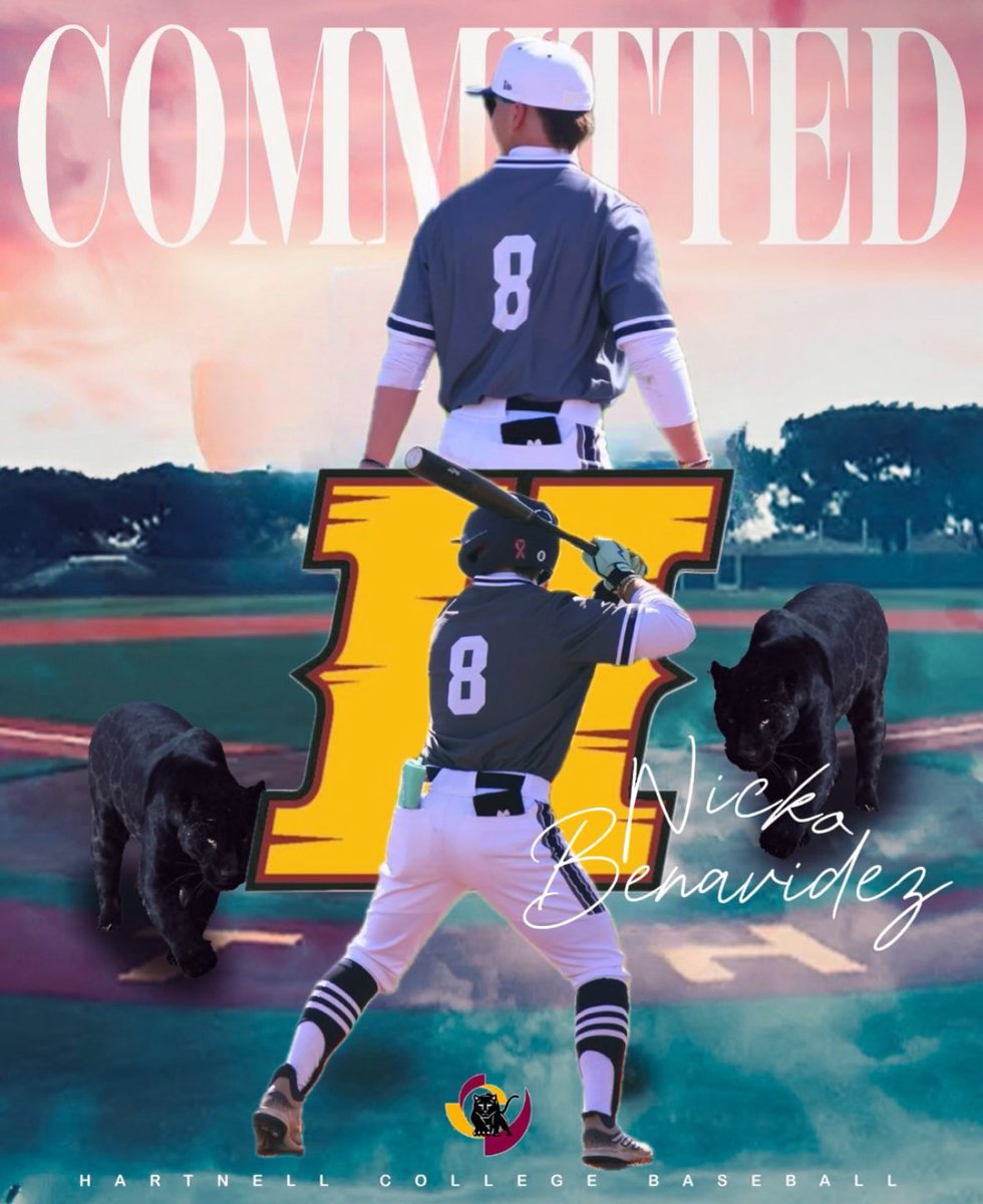 Extremely blessed to announce my commitment to Hartnell college. Thank you to everyone who has supported me and helped me along the way.
Thank you to my family, friends, loved ones and coaches for pushing me throughout my career to where I am now. Go panthers 🐆❤️