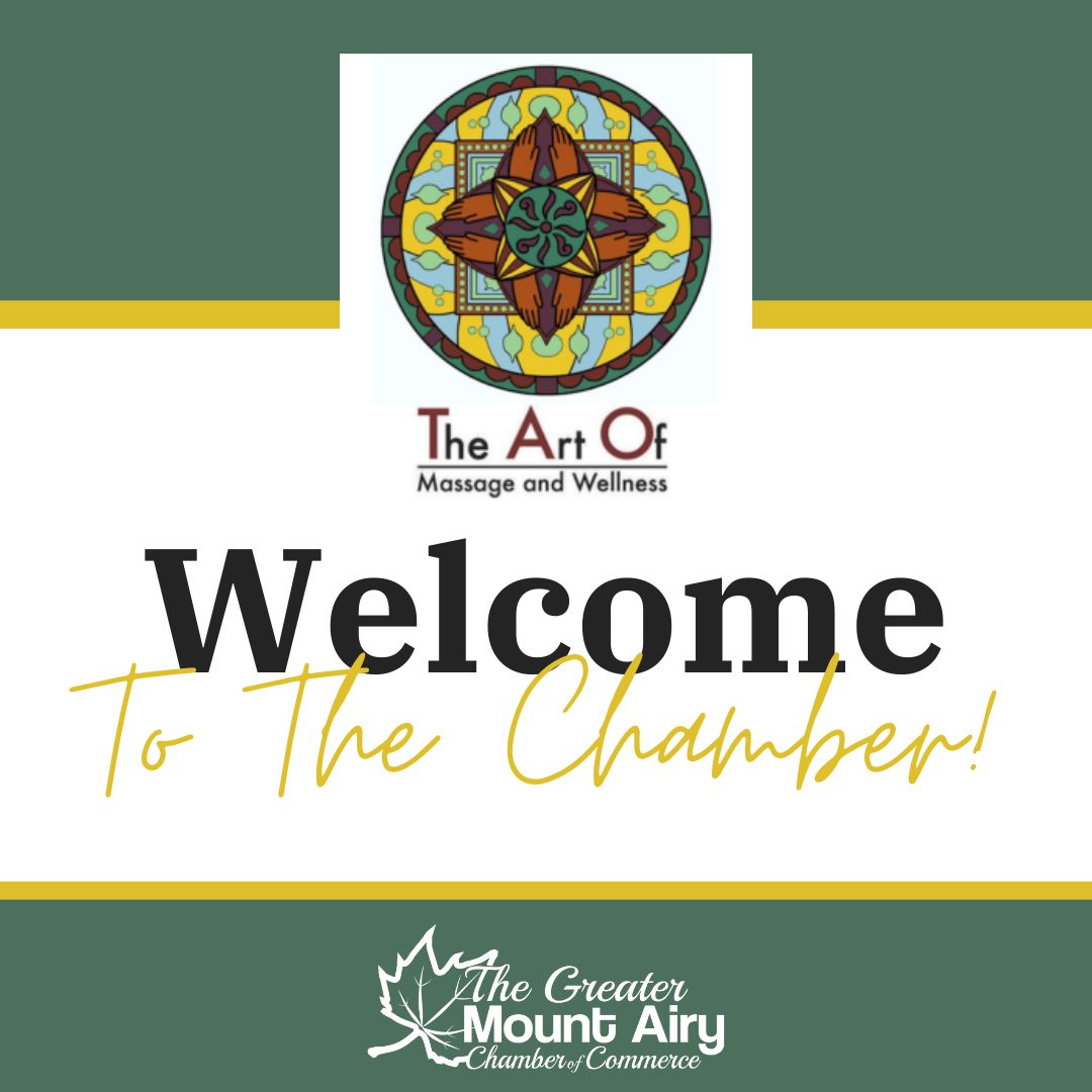 🌟 A warm welcome to The Art Of Massage and Wellness Pilot Mtn, one of our newest Chamber members! The Art of Massage and Wellness offers therapeutic services that rejuvenate both body and mind. Here's to a prosperous journey together! 🌿