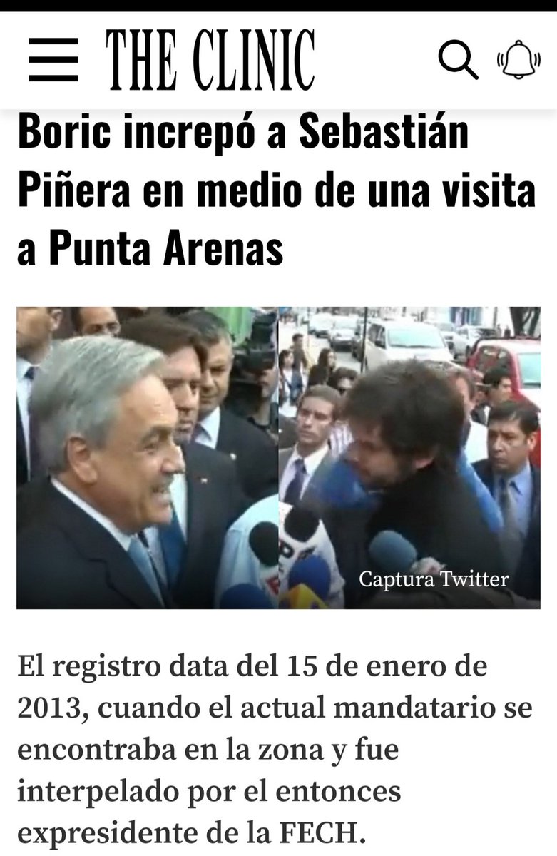 patricionavia's tweet image. El Presidente Boric se enojó porque lo increparon en su visita a Punta Arenas. Me hizo recordar otra ocasión en que un Presidente fue increpado en Punta Arenas.