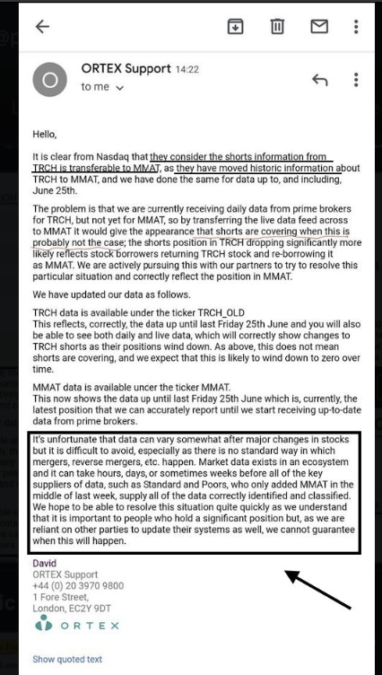 perspective508's tweet photo. @discdrmiami $MMAT made Threshold's list in 1st trading week.
Impossible for a new ticker unless TRCH data/codes were transferred instead of closed.
The Markets CURRENTLY use TRCH CIK 0001431959 as the primary code for $MMAT when CIK 0001461512 is the official code.
https://t.co/iUipe1gMRm https://t.co/hBgs8veblC