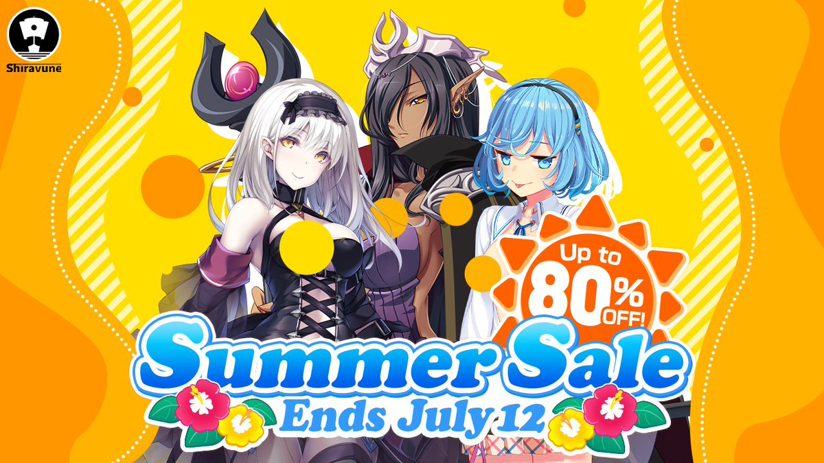 shiravune's tweet photo. 🛟 SUMMER SALE 🏖
═══════════════
Take refuge from the sweltering heat, and relax with your favorite games at discounted rates!
🛒:https://t.co/hapC6CTaaJ

We've also got a $100 Global Gift Card #giveaway for 1 lucky fan! Follow+Repost for your chance to win! https://t.co/FeLsV5G1QD