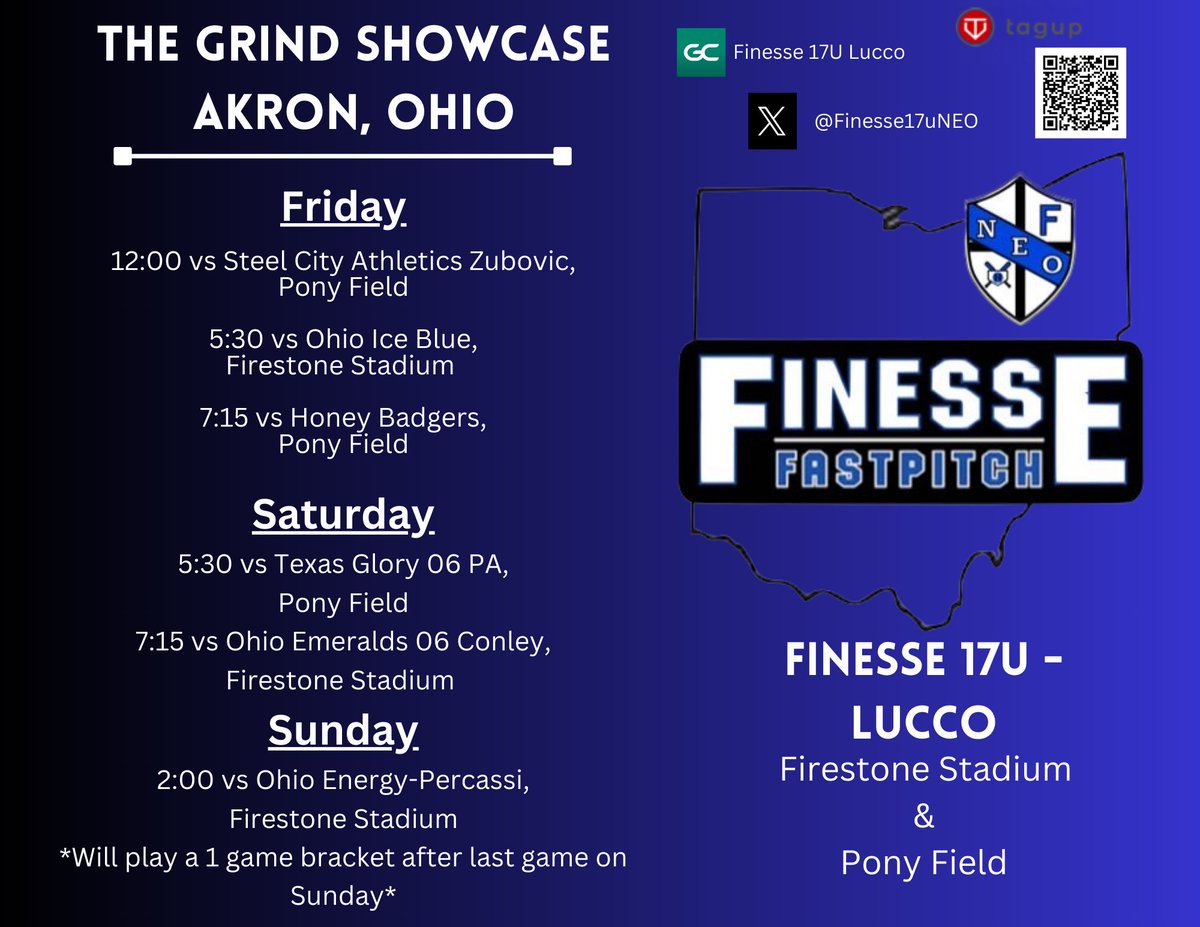 Staying local this weekend and heading to Firestone stadium in Akron! So glad these fields are being used again. Hope to see you there!