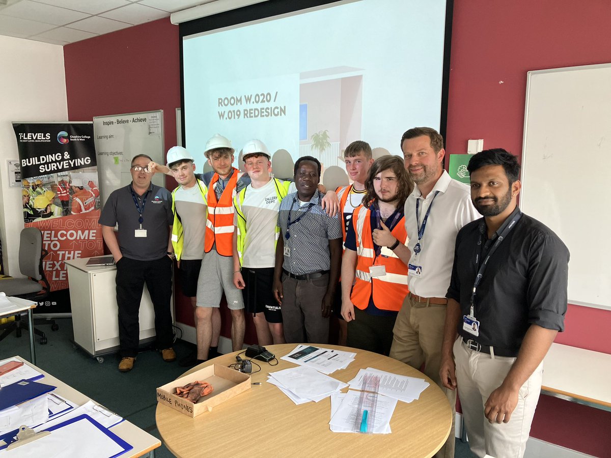 Silkensolutions's tweet photo. Inspirations: T levels ‘Contractor Challenge’ at  - @CheshireCollSW  …building a better future and a better classroom for us all. 👍🤩🌞 https://t.co/w0ZxBzh0so