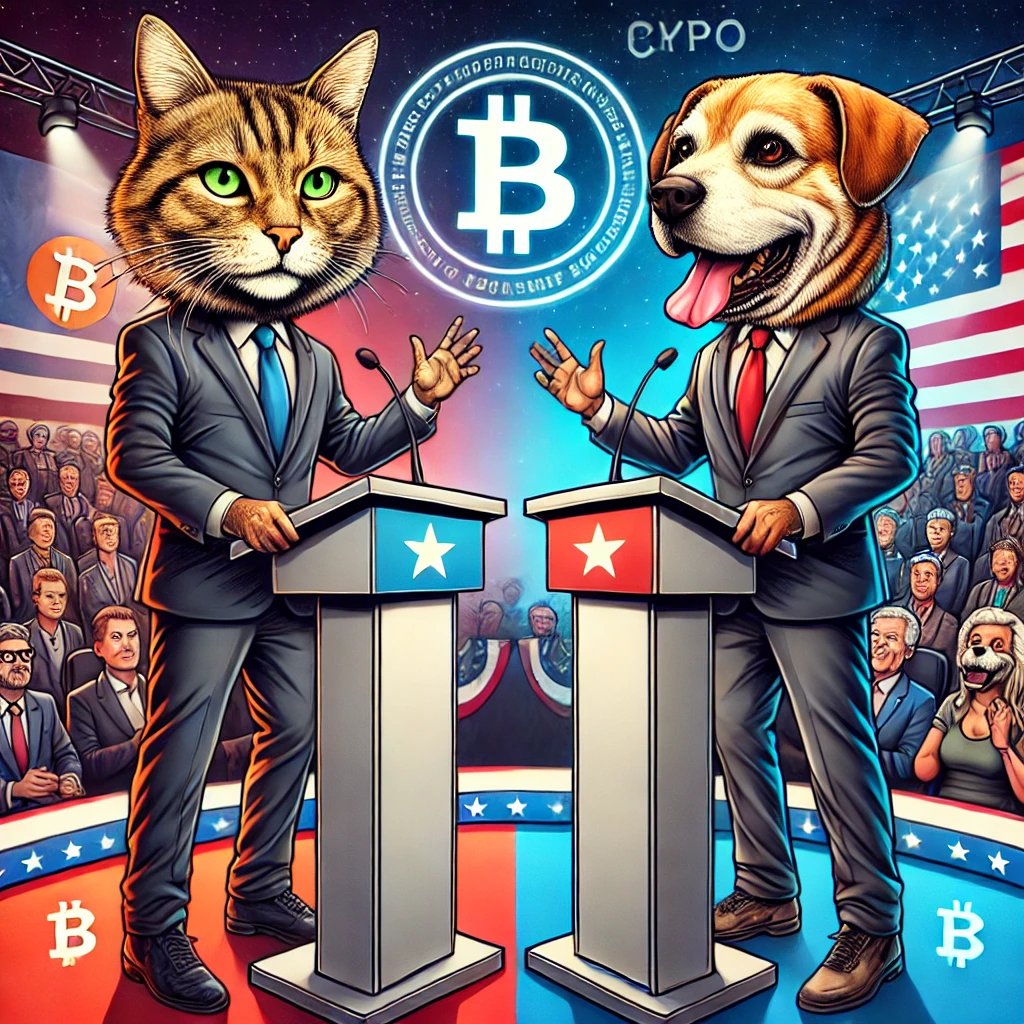 CatrumpCoin's tweet photo. 🔥 The Debate of the Century: Trump vs. Biden! 🔥 

#CryptoDebate #TrumpVsBiden #CryptoFuture #BlockchainRevolution #USPolitics #FinancialInnovation #trump #catrump https://t.co/oj7YVJ4Ywt
