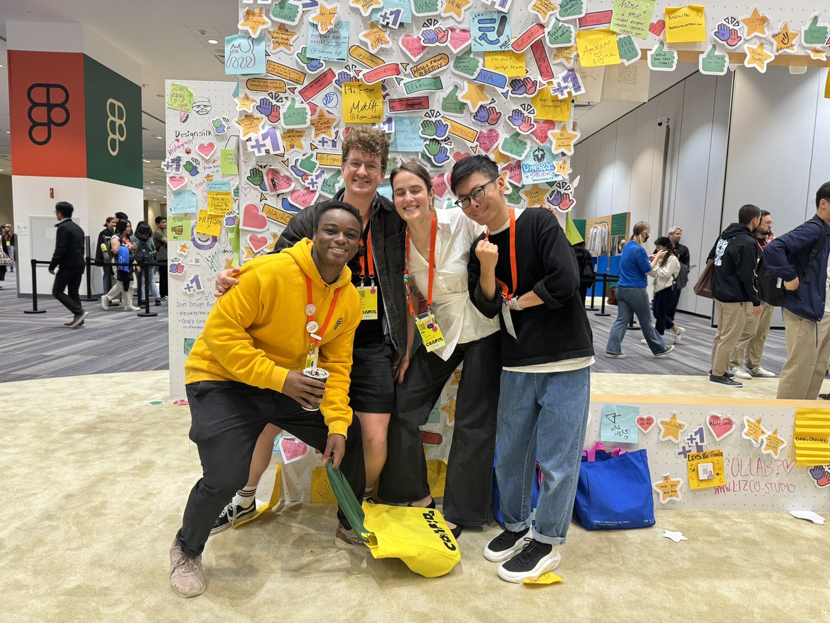 mubarak_marafa's tweet photo. Don’t mean to stoke the flames of anyone’s FOMO but #Config2024  is absolutely BANGIN’. Got to meet @zoink AND @miggi?! Absolutely wild. Love this mini @GoodnotesApp Design offsite 💛 https://t.co/s4XlViRwfe