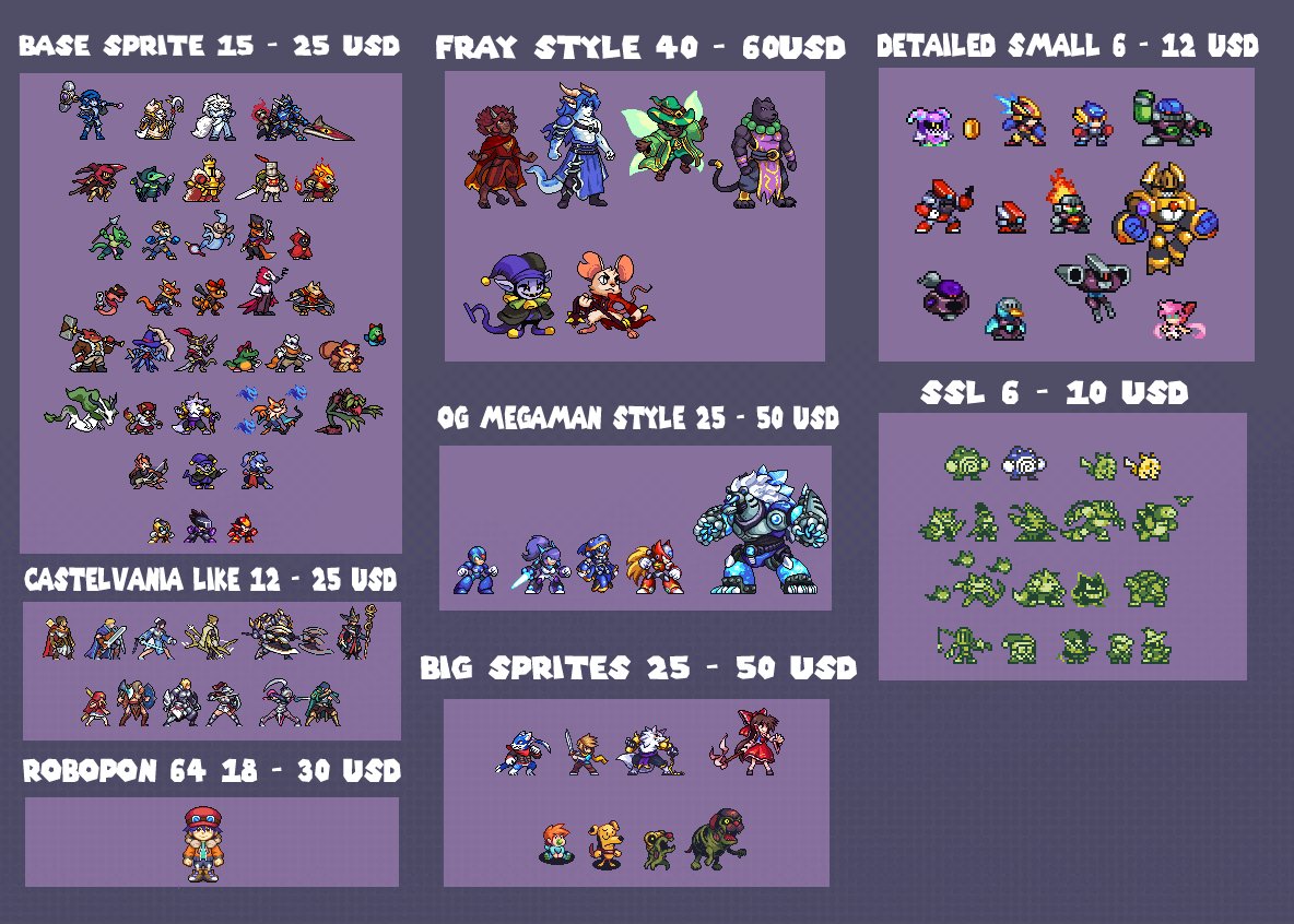 angryMonsterHam's tweet image. NEW COMM SHEET WITH UPDATED PRICES!

if you need something for your games or fan games feel free to let me know 🐣

#pixelart #commission #pokemon #indiegame