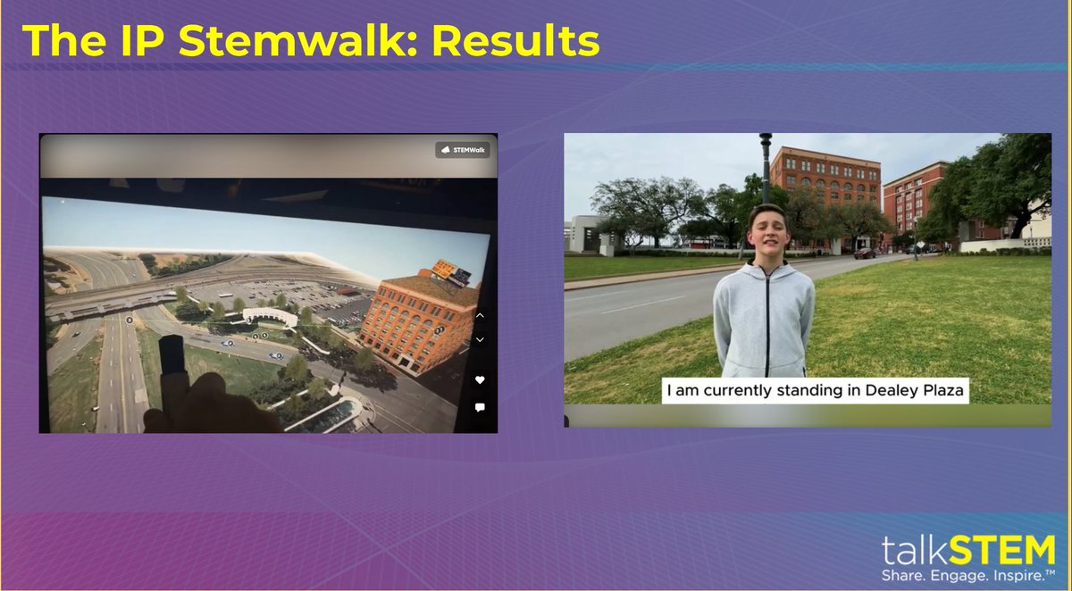 TravisTagMath's tweet photo. Last year, my students completed STEMwalks for their independent projects. Grateful to share this experience with Koshi Dhingra at @region10ESC. Missed it? You can still join the PLC! Click the QR for tons of resources! @talkingSTEM @travis_tag https://t.co/Nu1D2IWGiu