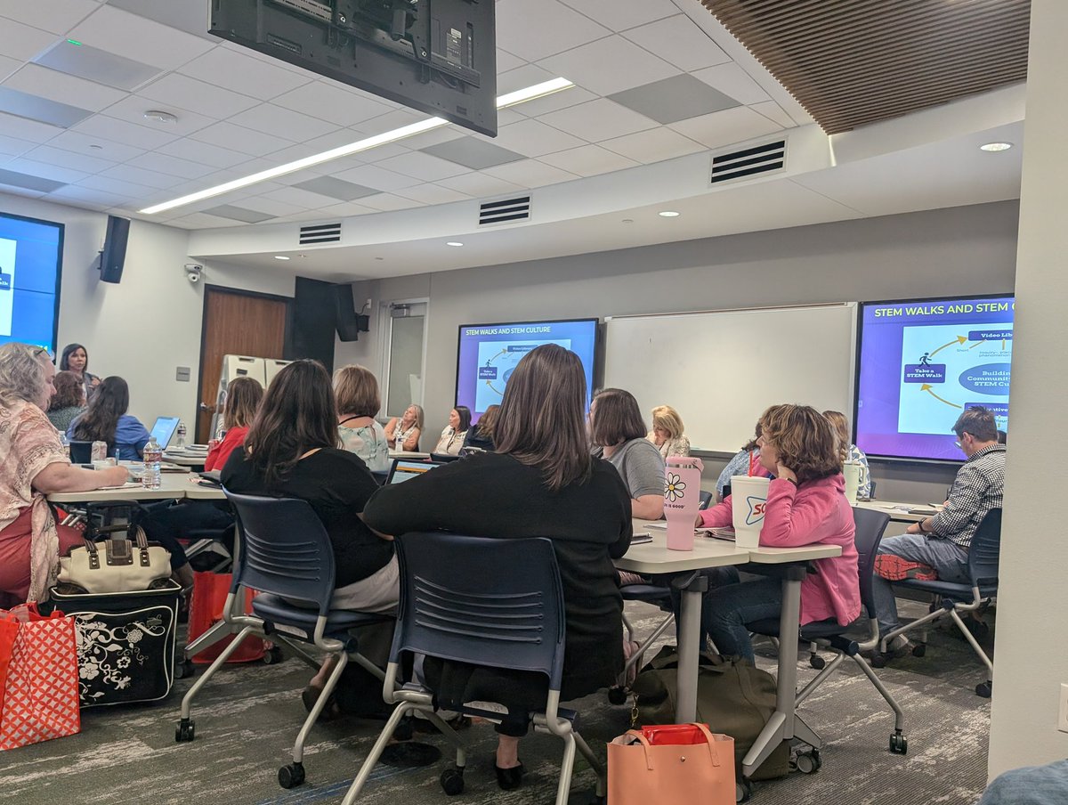 TravisTagMath's tweet photo. Last year, my students completed STEMwalks for their independent projects. Grateful to share this experience with Koshi Dhingra at @region10ESC. Missed it? You can still join the PLC! Click the QR for tons of resources! @talkingSTEM @travis_tag https://t.co/Nu1D2IWGiu
