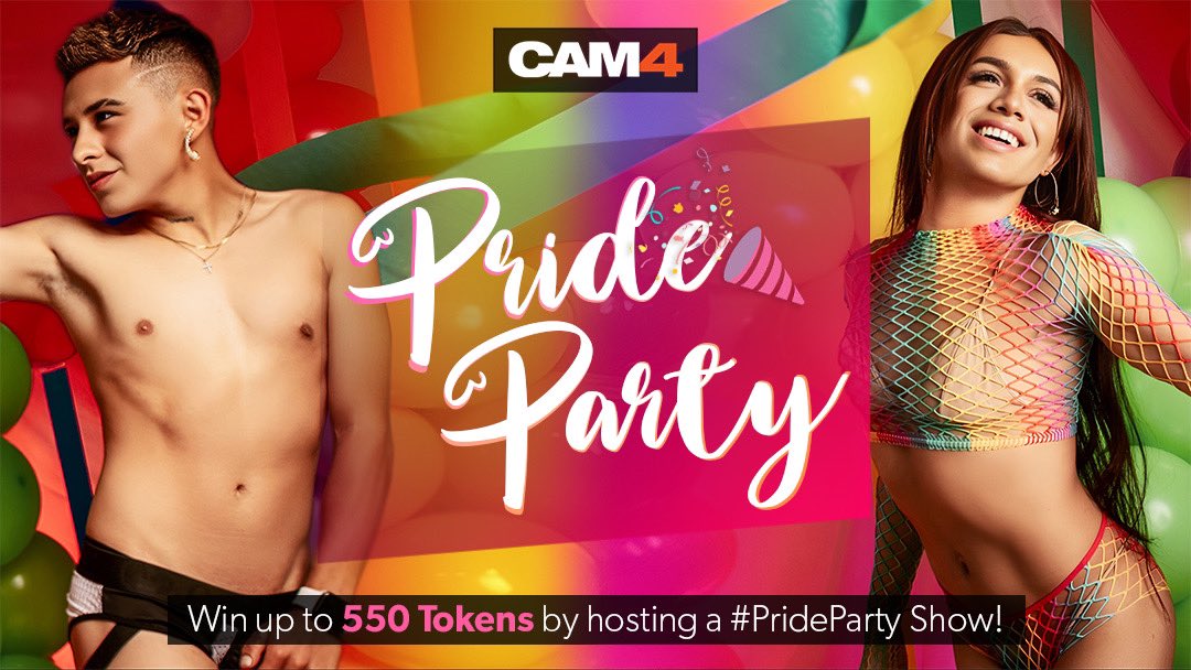 🚨CONTEST ALERT🚨 

From JUNE 28th - JUNE 30th bust out the glitter ✨ balloons 🎈 body paint 🎨  &amp; rainbows 🌈 as @CAM4 celebrates w/ our “PRIDE PARTY” photo &amp; show contest 💦🔥 win up to $55 !!! 💰 #PrideParty #CAM4 

RULES &amp; DETAILS : cam4.com/training/site-…