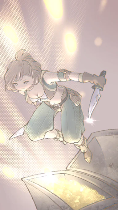 この間F8ちゃんで着替えたらシーフAFで可愛かったから#FF11 