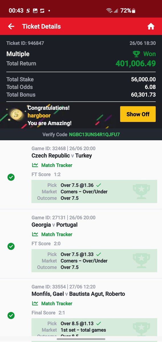 hargboor's tweet image. 1.5milli made in a day.. Pin tweet changed... Next..? @okiis_bettips