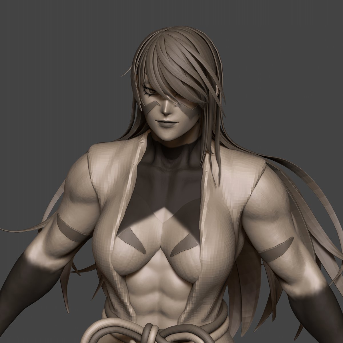 ArtOfDavidM's tweet photo. Anime style head I worked on over the past week. Things are finally clicking in my brain to get some results I'm happy with 👁️〰️👁️👍
The character is Kotaro Fuma from the manga Tenkaichi - Nihon Saikyou Bugeisha Ketteisen 💪

#anime #manga #zbrush #3d #fanart #wip https://t.co/MLJdfd29fK