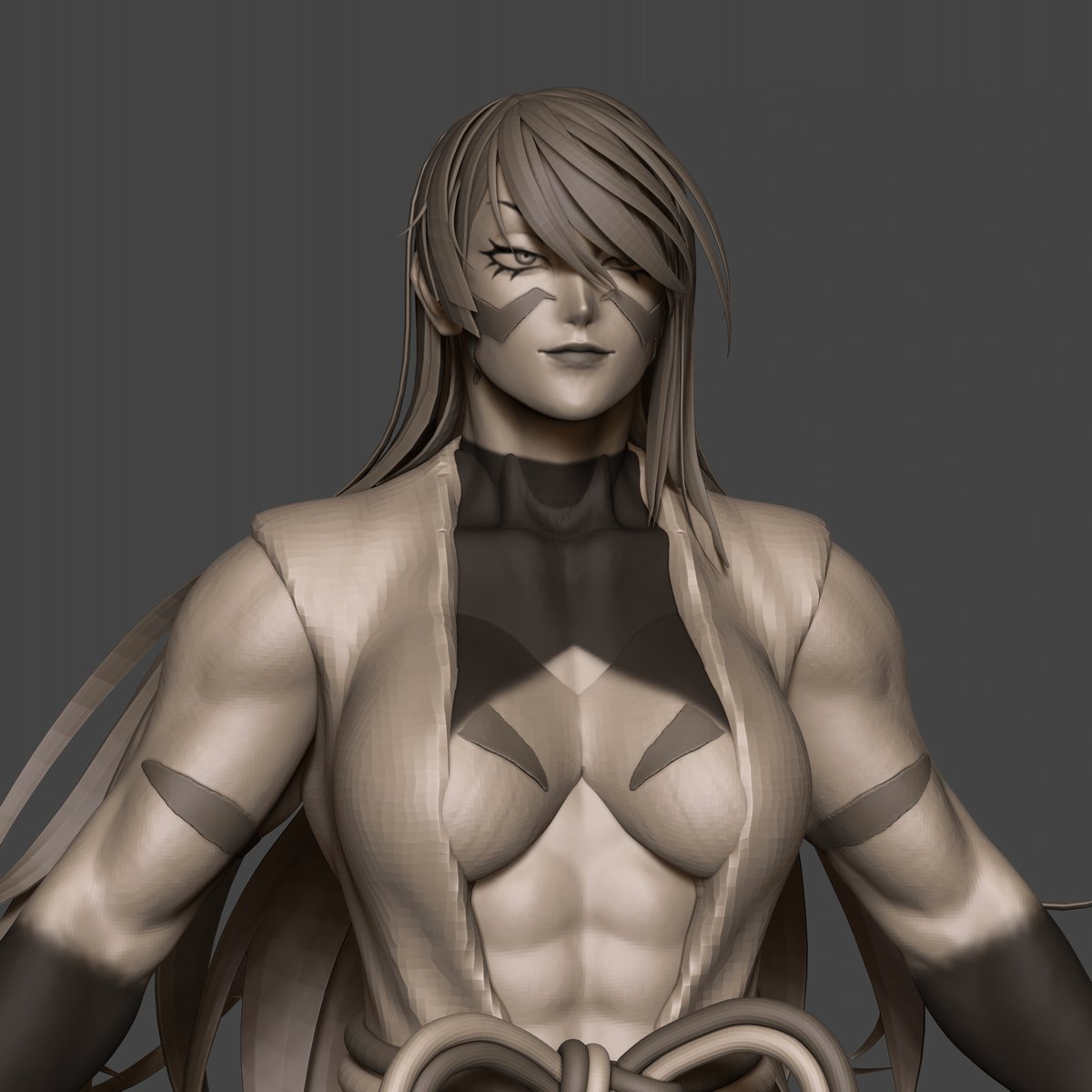 ArtOfDavidM's tweet photo. Anime style head I worked on over the past week. Things are finally clicking in my brain to get some results I'm happy with 👁️〰️👁️👍
The character is Kotaro Fuma from the manga Tenkaichi - Nihon Saikyou Bugeisha Ketteisen 💪

#anime #manga #zbrush #3d #fanart #wip https://t.co/MLJdfd29fK