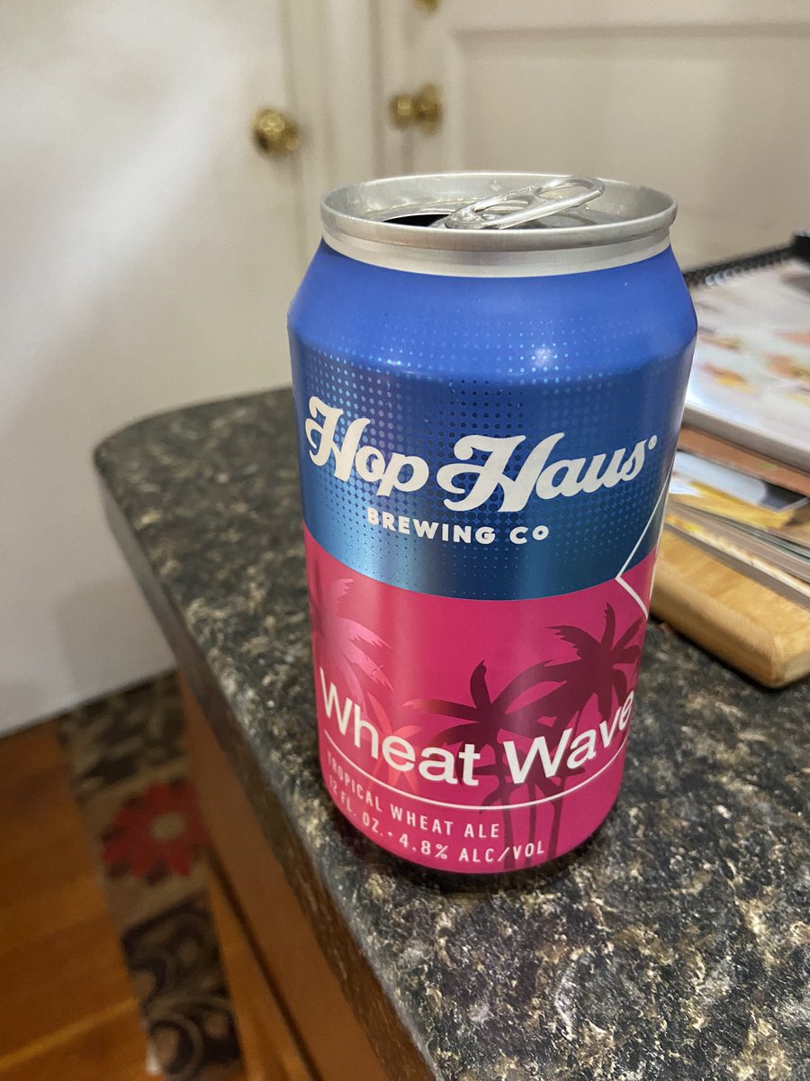 Hop Haus Wheat Wave — I might be a lightweight but I like it. Cool can too.