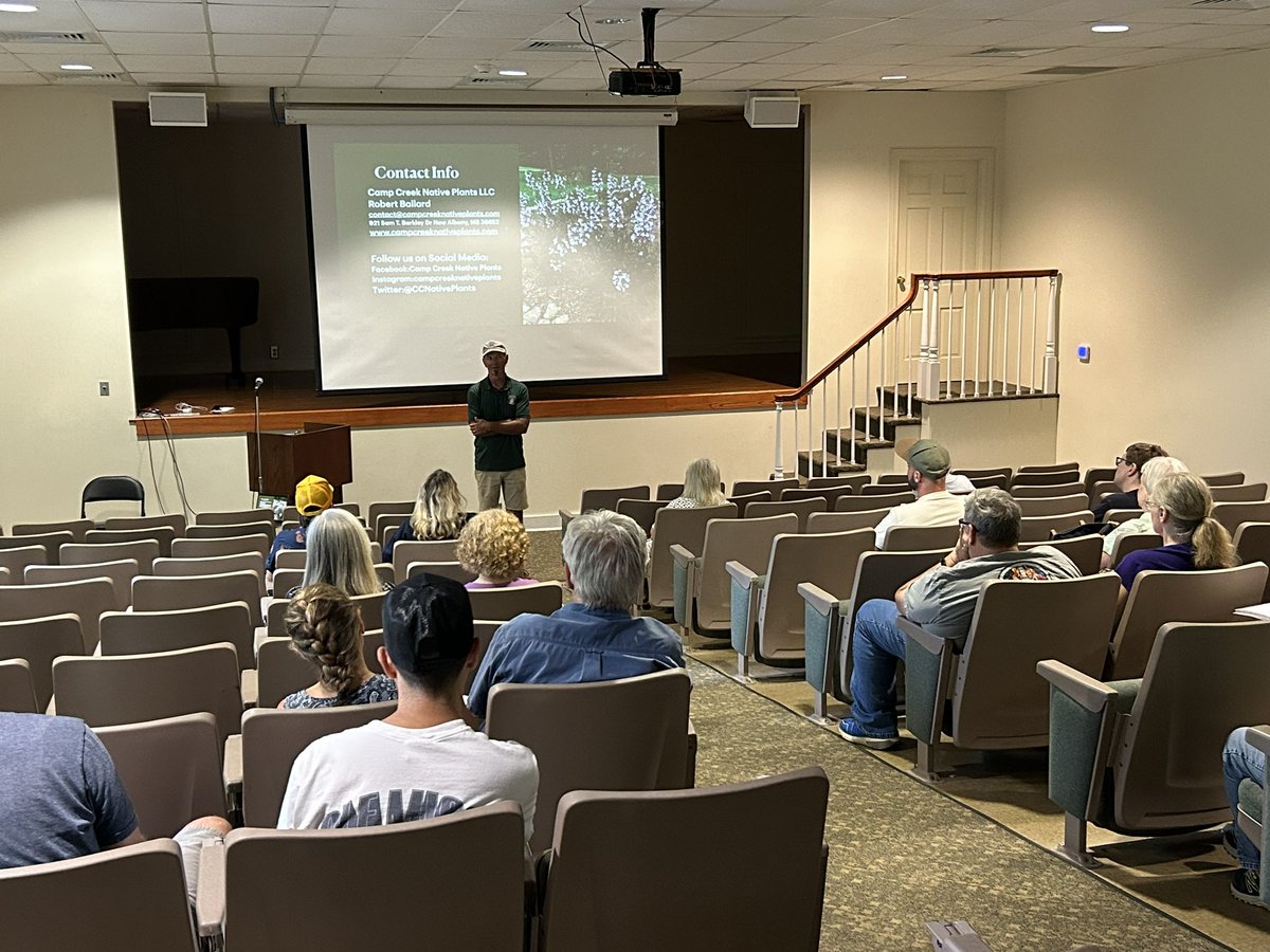 Owner Robert Ballard spoke today in Oxford, MS at First Regional Library on Landscaping with Natives! Great time sharing our passion to #PlantNative