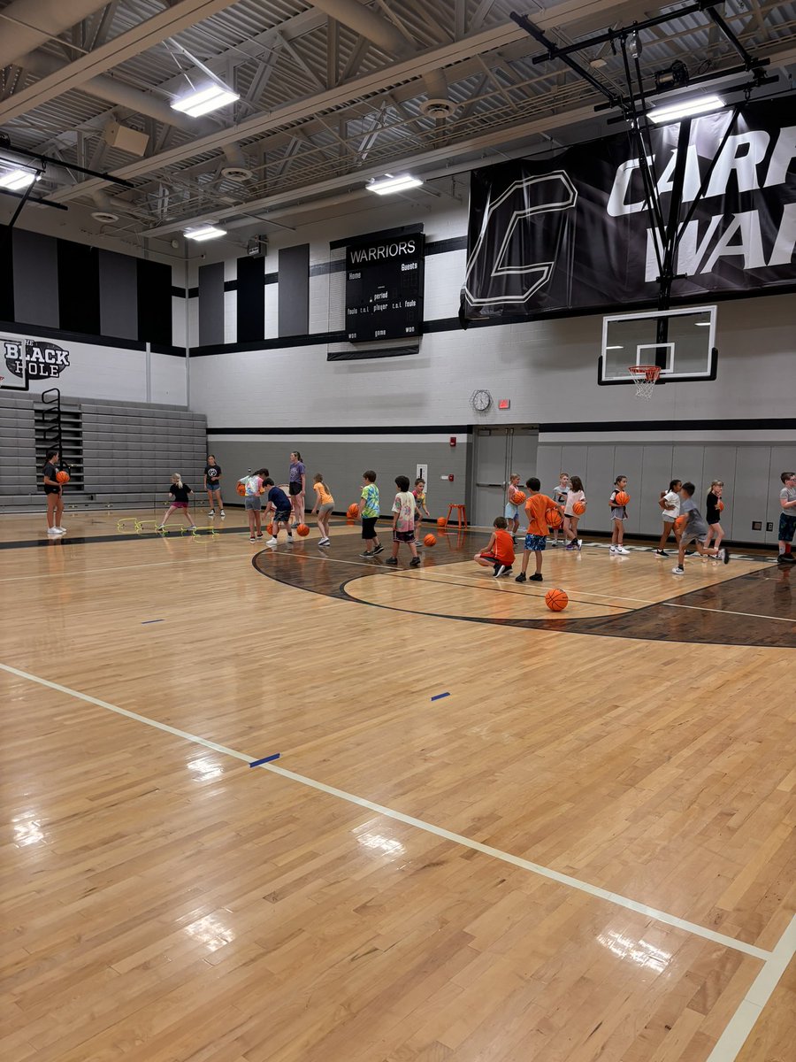 Little Warriors got after it today at Kids Hoops camp! We had a lot of fun getting better and competing!