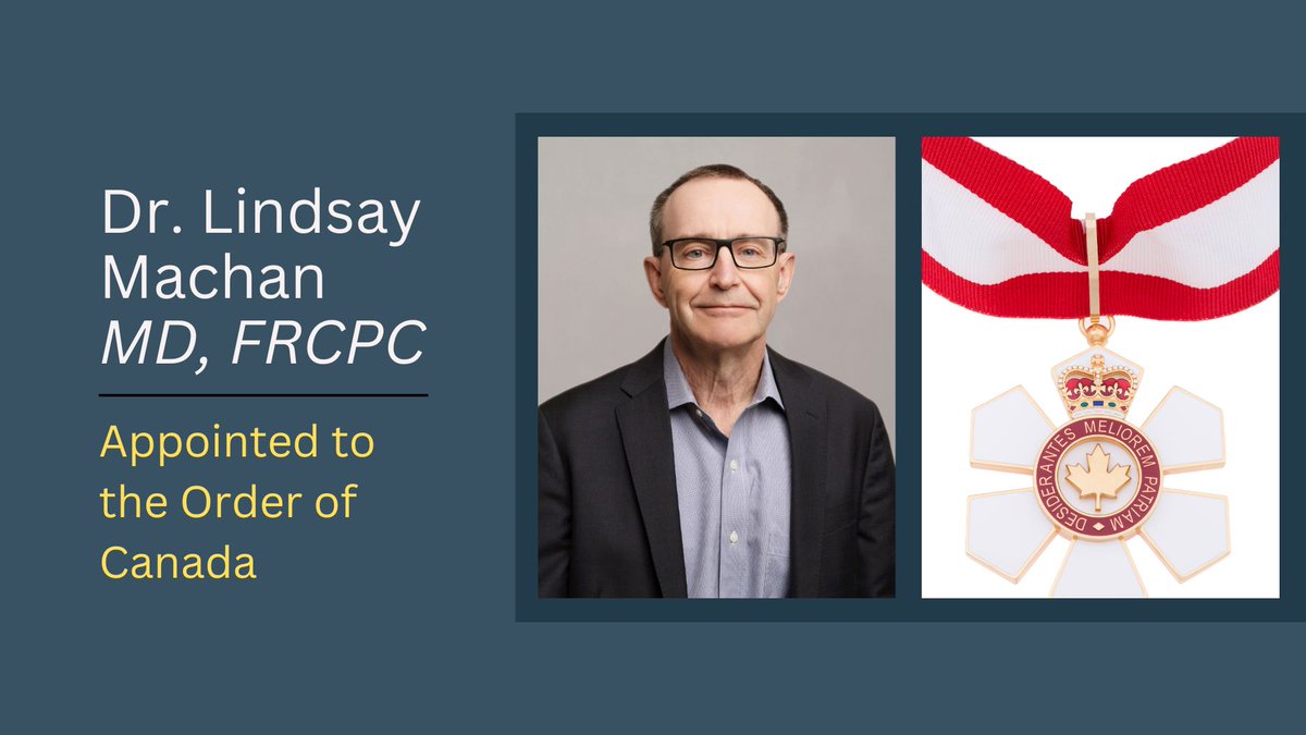 Heartfelt congratulations to Dr. Lindsay Machan for receiving the Order of Canada. A clinical practitioner at VGH, associate professor at UBC, and pioneer in the development of the paclitaxel coated stent, he continues to innovate while guiding others on their  paths to success.