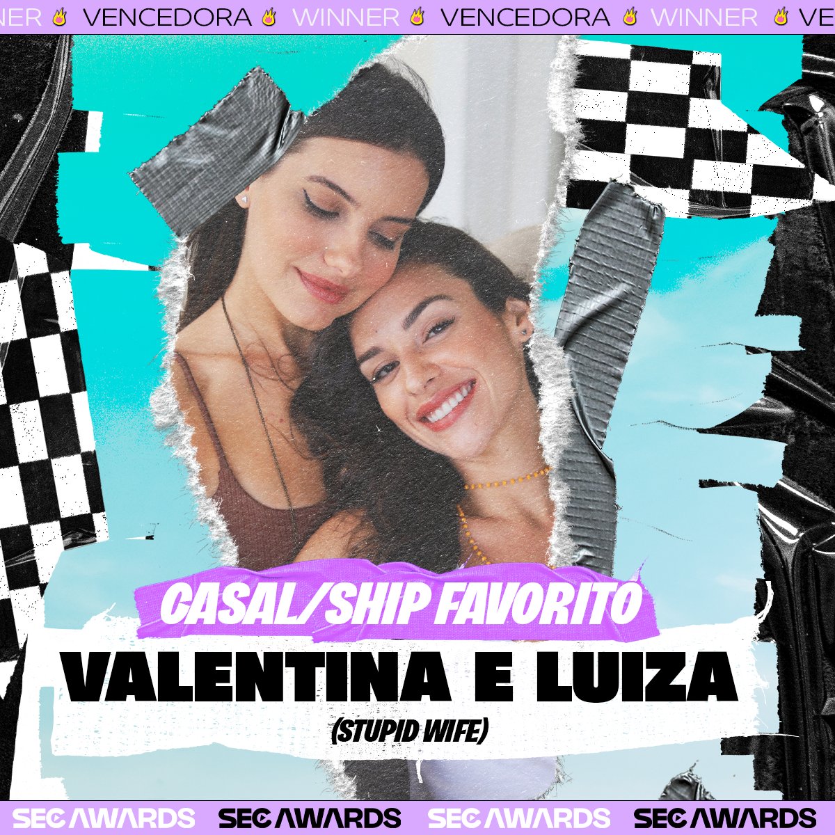 Valentina e Luiza, de Stupid Wife, foram as vencedoras da categoria Casal Favorito do Ano no #SECAwards 2024. 👩‍❤️‍👩

#SECAwardsDay