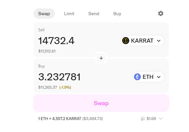 Roderickdev's tweet image. $KARRAT COIN WTFF I JUST CLAIMED 13000$