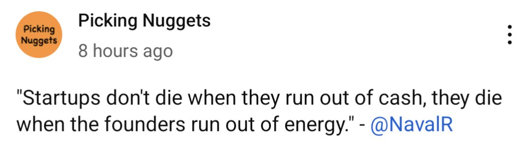 rhmaximalist's tweet photo. Adapting this @pickingnuggets quote from @naval for #crypto 👇

"Coins don't die when prices are depressed, they die when the community runs out of energy" ⚡ https://t.co/lY65SoJwaI