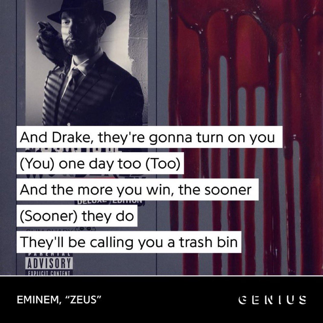 mosthiphop's tweet photo. What did Eminem know about Drake in 2020 https://t.co/GxtXsJ3ooF