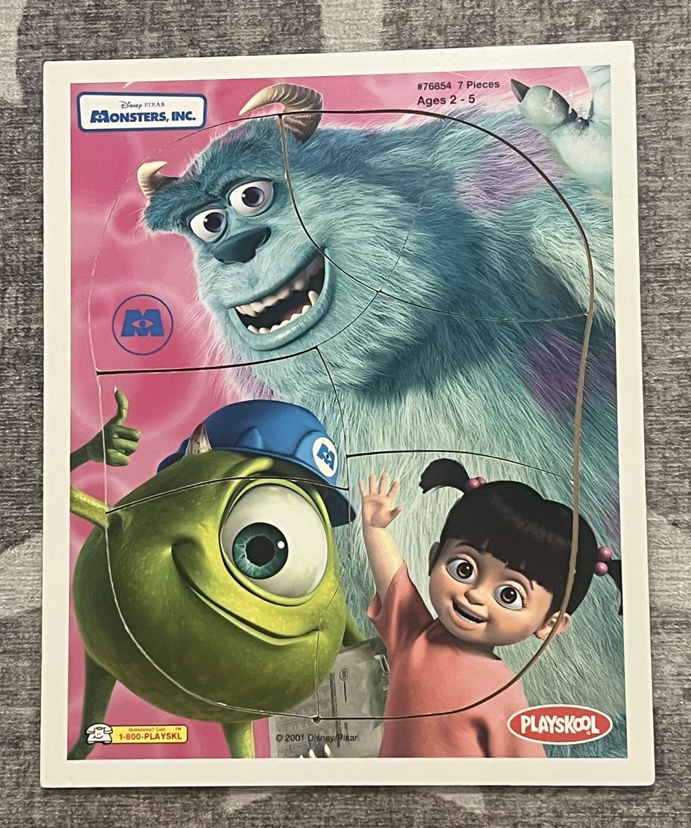 TeriE's tweet image. RARE #Disney PIXAR #MonstersInc Wood Puzzle #MikeWazowski #Sulley #Boo PLAYSKOOL 2001 FREE SHIP 

#vintagetoys #pixartoys #pixar #collectibles #vintagedisney #woodenpuzzle #puzzle #playskool #disneycollectibles #preschooltoys #vintagepuzzle #ebayfinds

ebay.com/itm/2668793414…