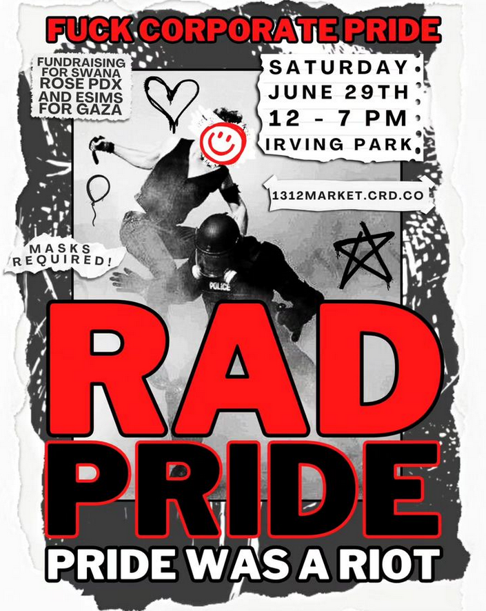 Come visit us at Rad Pride 2024 this weekend! We'll be tabling all afternoon this Saturday at Irving Park.
1312market.crd.co