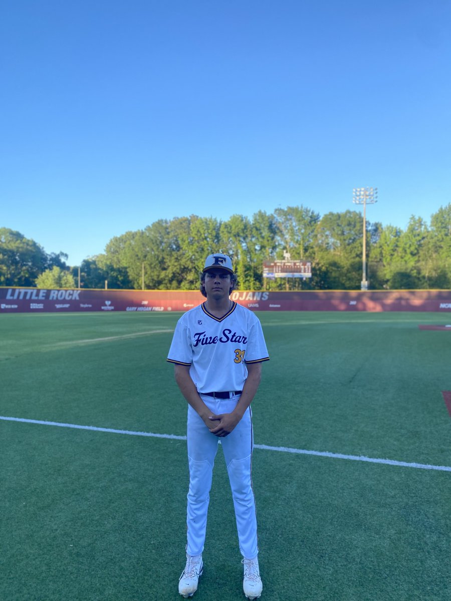 FiveToolAR's tweet photo. F: @5StarArkansas Teal, 15, MMW AR/MO 15U Black 0
PoG: Ethan Howard 3 IP, 6K, 0H, 0R https://t.co/fRaxbLCYIb