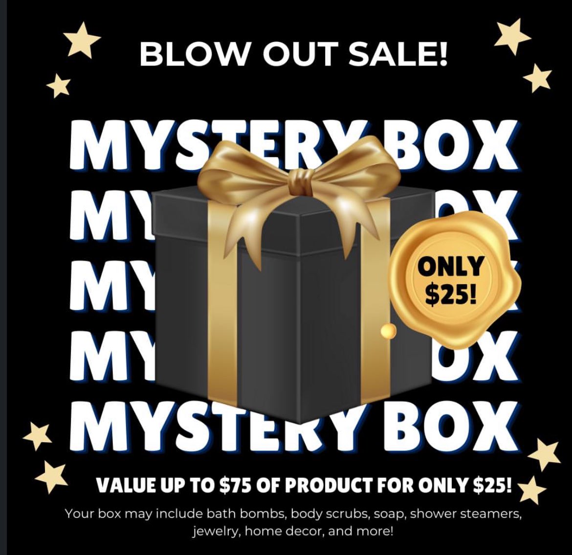 Altcosmetics1's tweet photo. 🎉🛍️ Mystery Box Blowout Sale Alert! 🛍️🎉

Hey there, treasure hunters! We’re excited to announce our Mystery Box Blowout Sale! For a limited time, snag a box for only $25 and uncover up to $75 worth of products. 

Order Here ---> https://t.co/LQ5GY6qAIo https://t.co/5HNzXwaSIF