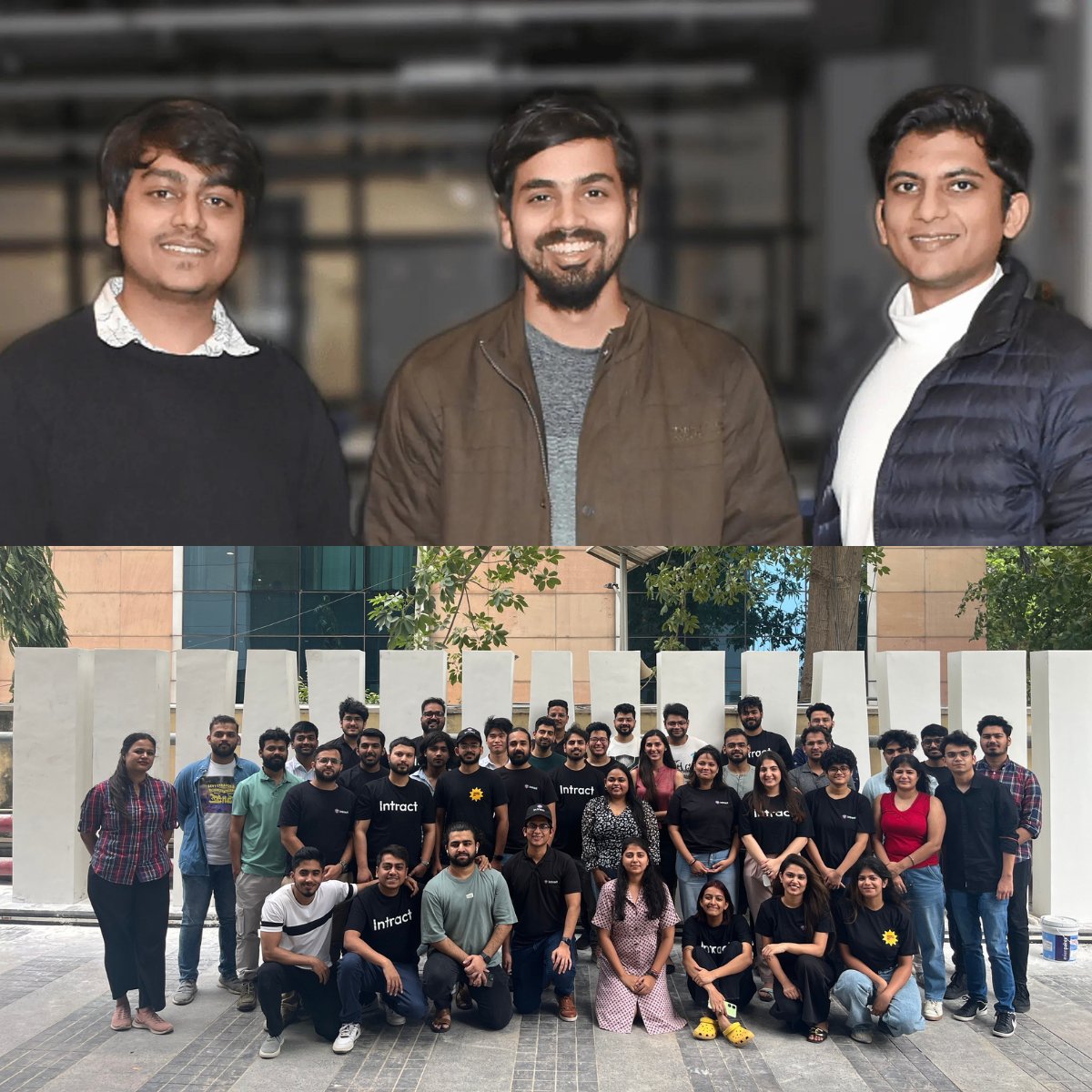 Intract turns two today, and what a journey it's been🎂✨
Over the past two years, we've hit some incredible milestones:

- 12M+ total active users, 10K+ thriving projects, $1B+ in transaction📈
- Our team went from 3 to 55 members👬👨‍👩‍👦👭
- And yes, all three founders have had